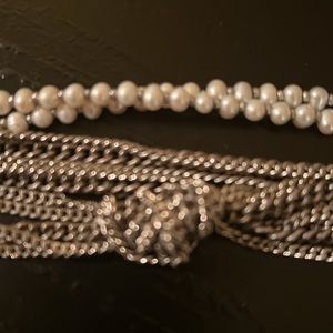 Sea Smadar Eliasef Pearl and Chain Bracelet